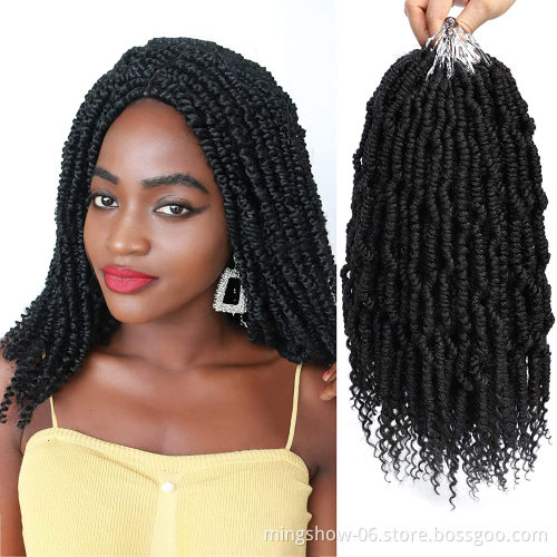 Synthetic Preloop spring bomb twist crochet hair dreadlock